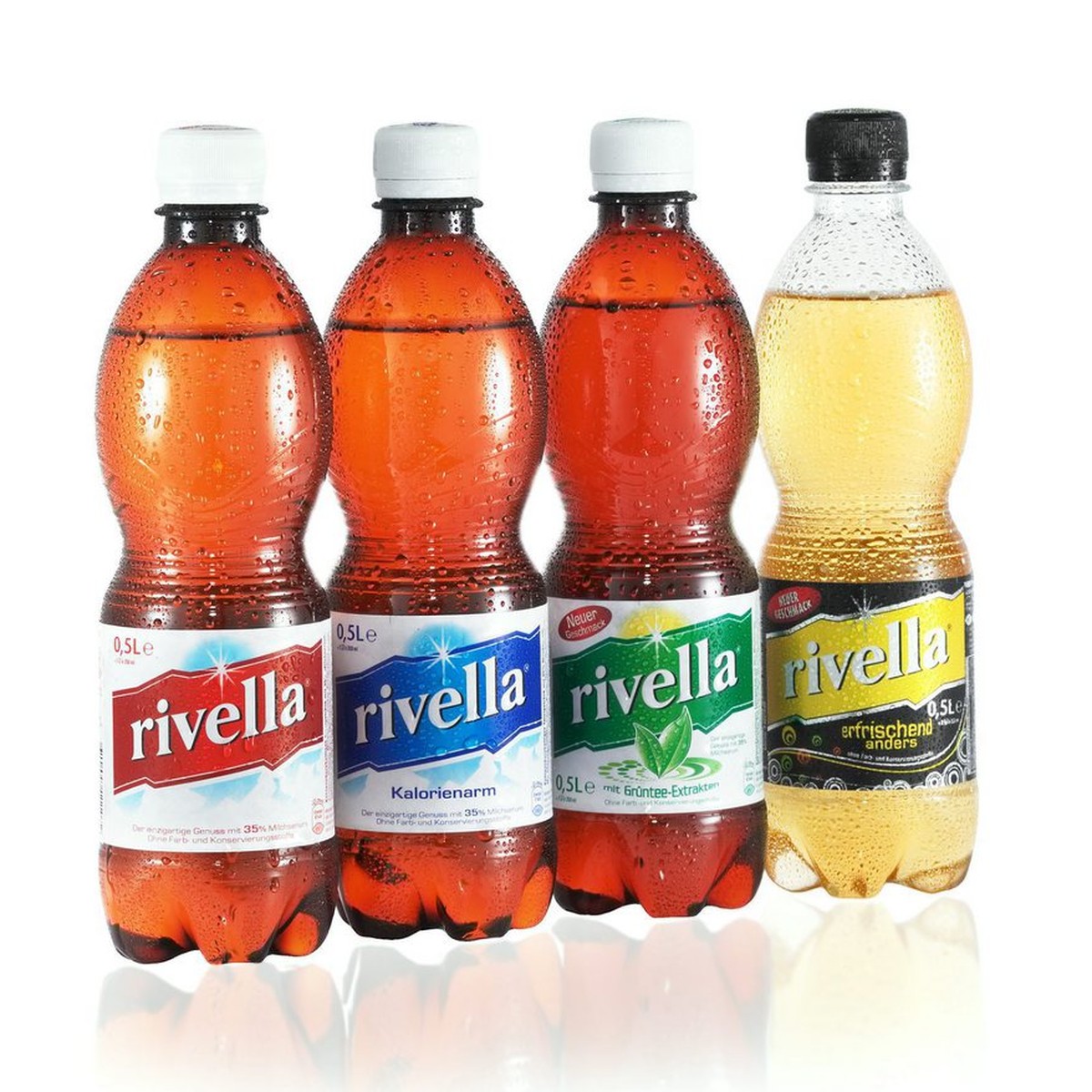 UNDATIERTSES HANDOUT - Rivella Rot, Rivella Blau, Rivella Gruen und Rivella Gelb auf einen Blick. Die Rivella Gruppe beurteilt das Geschaeftsjahr 2010 als 'durchzogen'. Fuer 2011 rechnet das ...