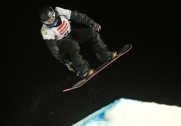 Switzerland&#039;s Sina Candrian competes to place third at the women&#039;s snowboard big air event at the Freestyle Ski and Snowboard World Championships in Kreischberg, Austria, Saturday, Jan. 24,  ...