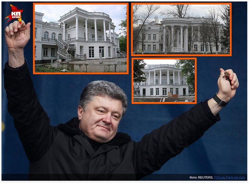 Der Politiker und Geschäftsmann&nbsp;Petro Poroschenko&nbsp;wohnt in einer Villa – die «Komsomolskaja Prawda» nennt sie süffisant das «Weisse Haus» – in Kontscha Saspa. Das ist derselbe Ort, in dem au ...