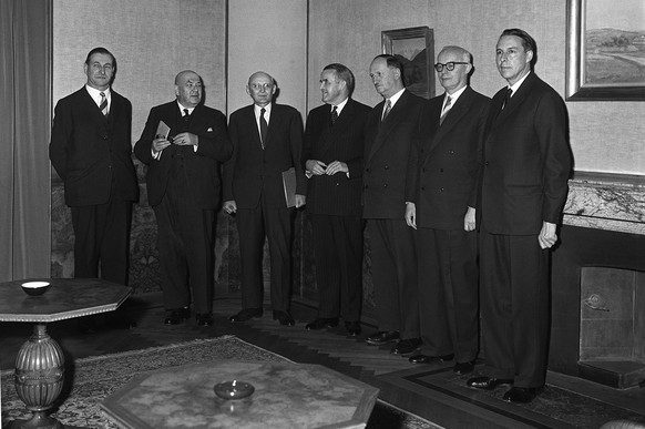Der Zauberformel-Bundesrat von 1959. Seither hat sich sehr vieles geändert.