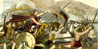 Die keltische Kriegerkönigin Boudica, die tausende Römer niedermetzelte