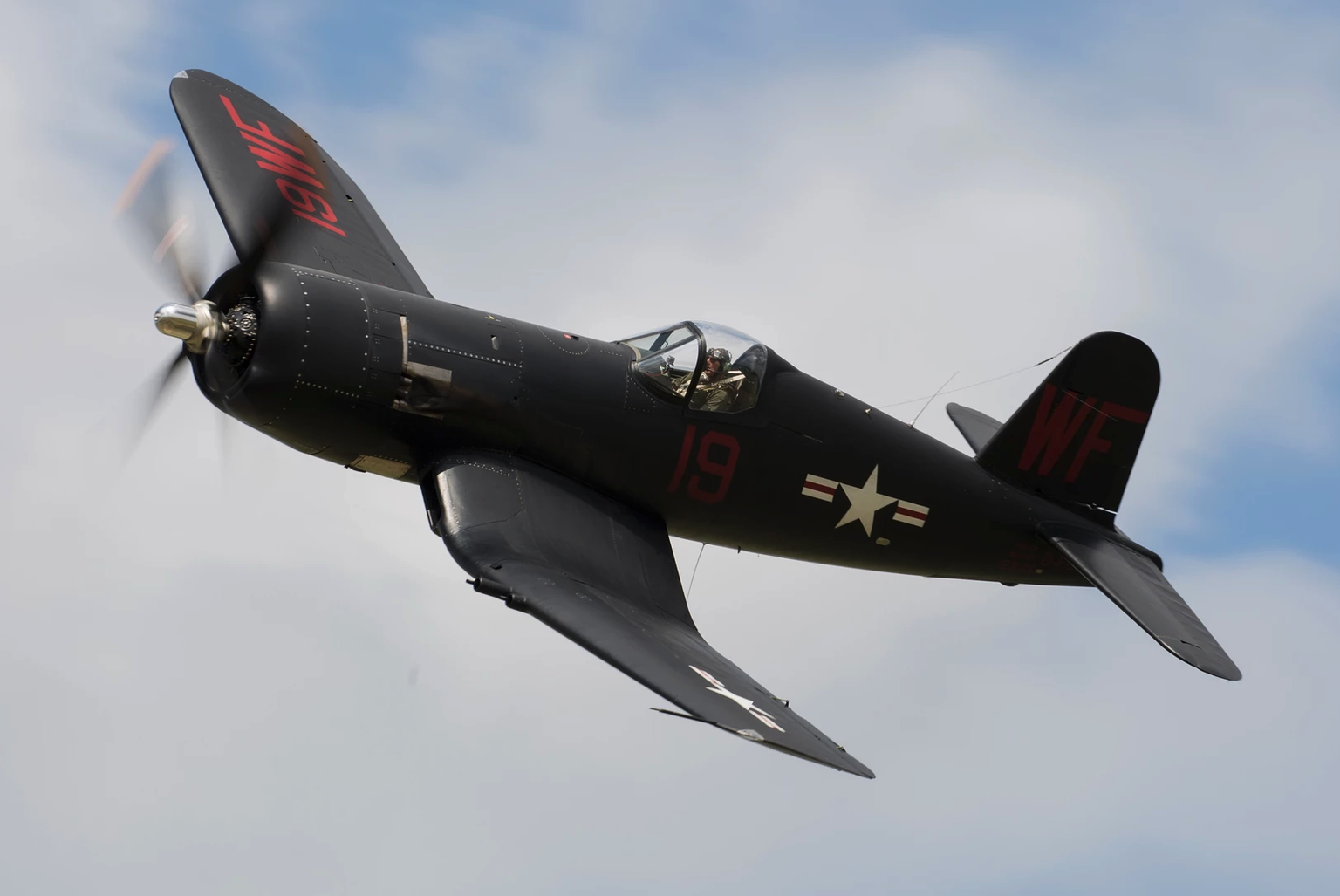 1950 Chance Vought F4U-5NL
s/n 124541 D-FCOR
Korean War Veteran - Flew with VMF-513 &quot;Flying Nightmares&quot; 
flugzeug koreakrieg 
https://www.platinumfighters.com/inventory-2/1950-chance-vought- ...