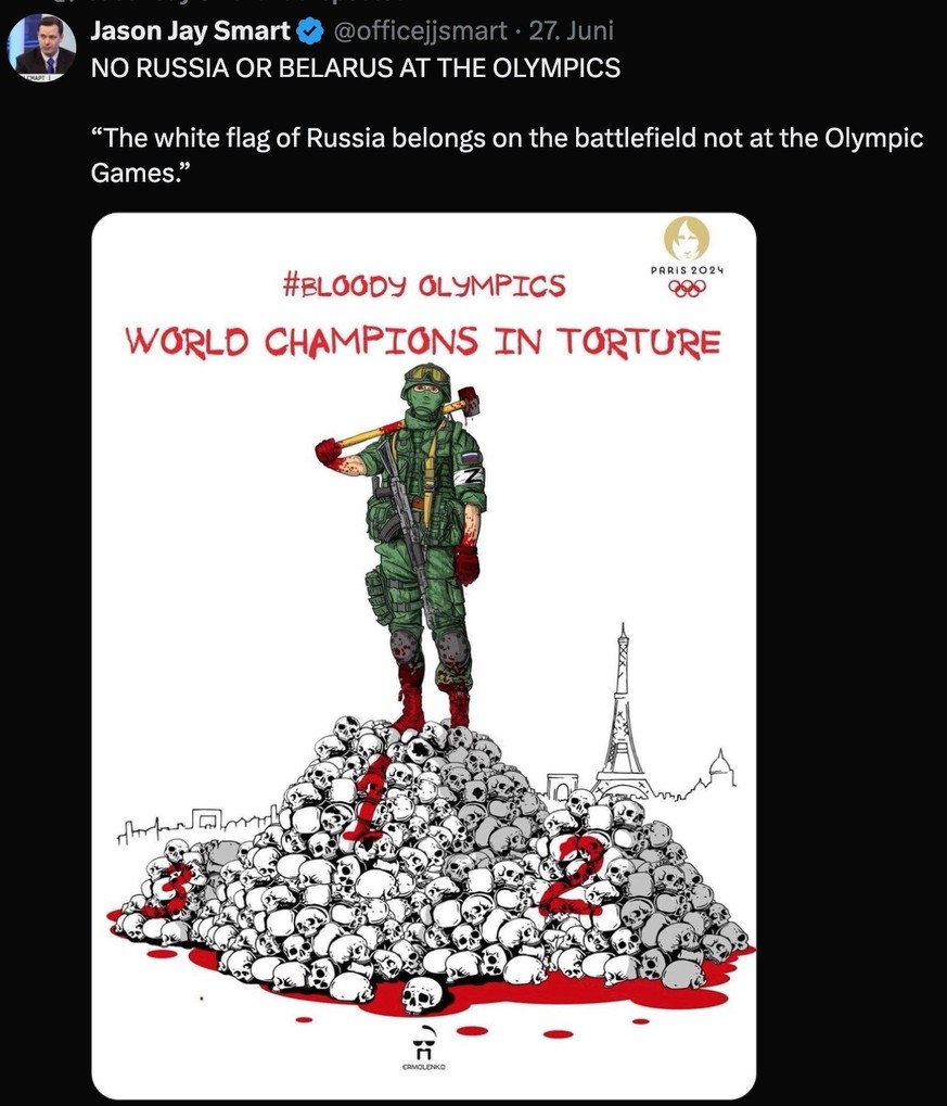 Russland-Karikatur