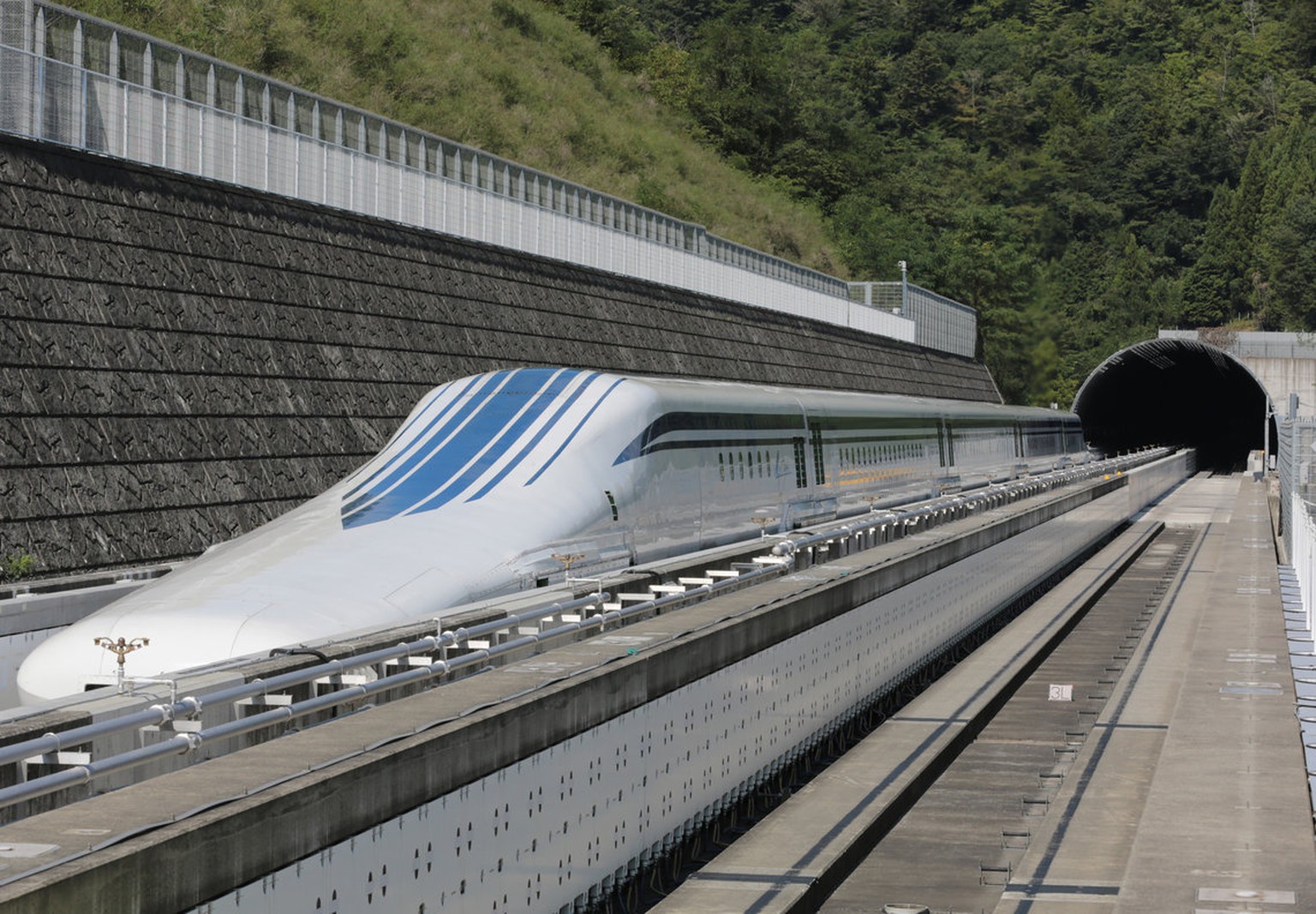 Der Hochgeschwindigkeitszug Maglev.