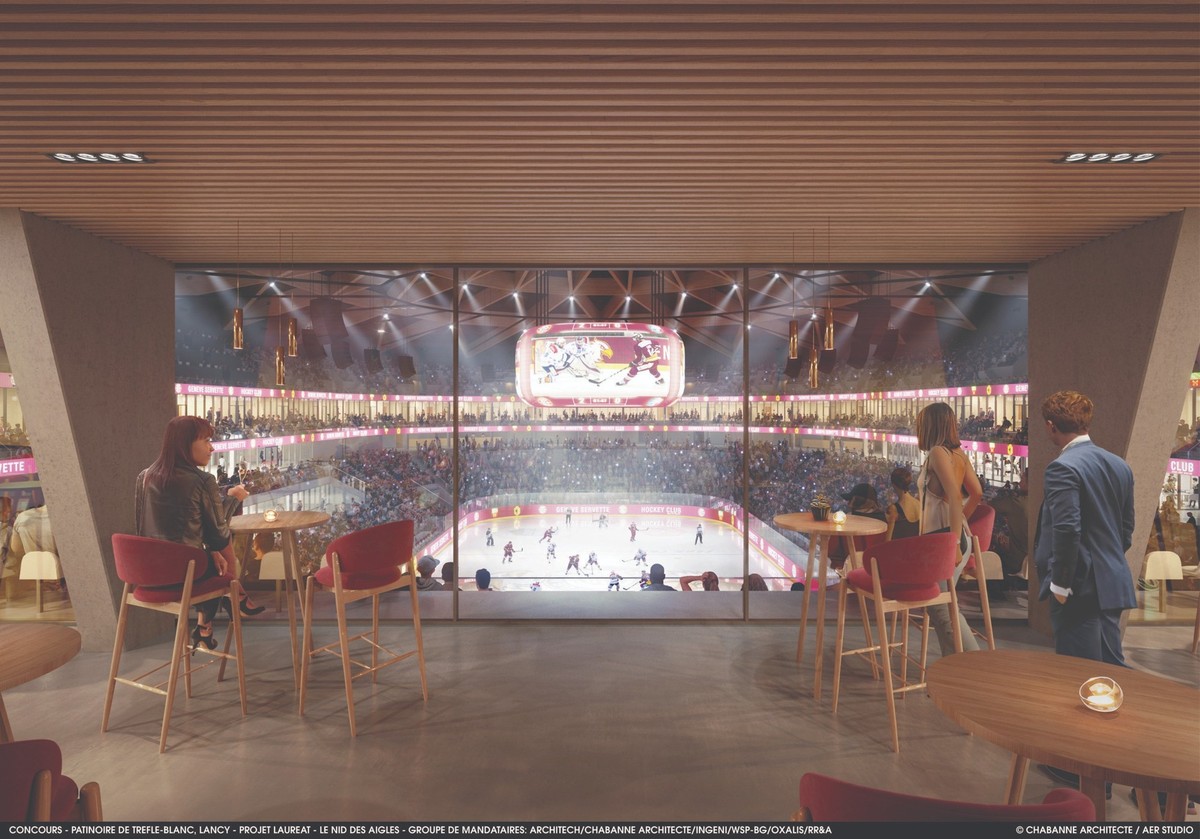 Concours portant sur la construction d’une nouvelle patinoire couverte avec une capacité de 8600 spectateurs, une patinoire secondaire, un parking souterrain P+R, un bâtiment d’activités et les aménag ...