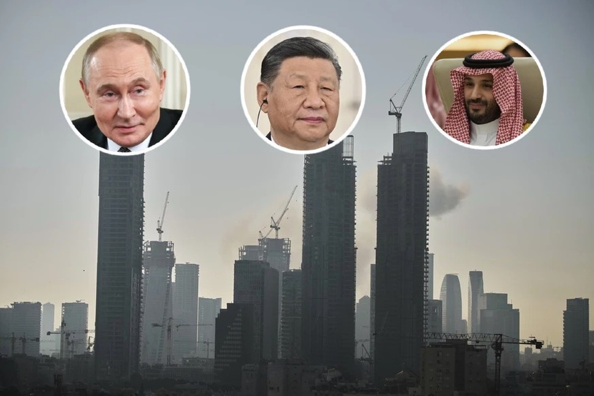Putin, Xi Jinping und der Kronprinz von Riad und wo sie im Krieg von Israel gegen den Iran stehen.
