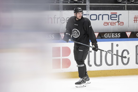 Luganos Calle Dahlstroem beim ersten Eistraining des HC Lugano KEYSTONE/Ti-Press/Pablo Gianinazzi