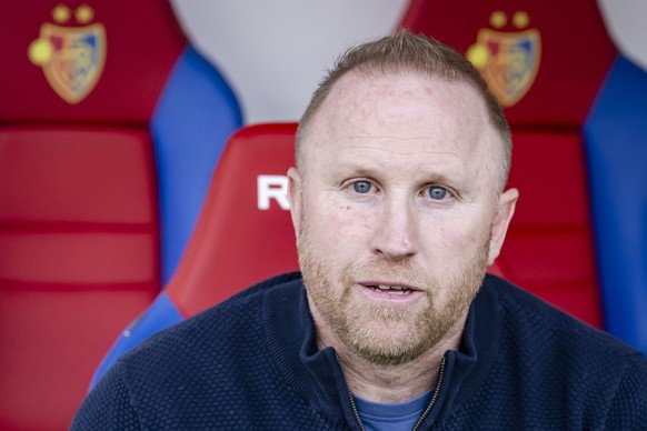 Cheftrainer Ludovic Magnin (LS) im Fussball Schweizer Cup Halbfinal-Spiel zwischen dem FC Basel und dem FC Lausanne-Sport, am Sonntag, 27. April 2025 im St. Jakob-Park in Basel. (KEYSTONE/Jean-Christo ...