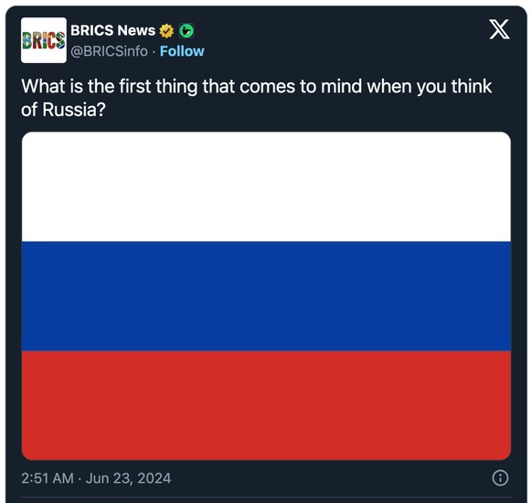«Was kommt Ihnen als erstes in den Sinn, wenn Sie an Russland denken?»