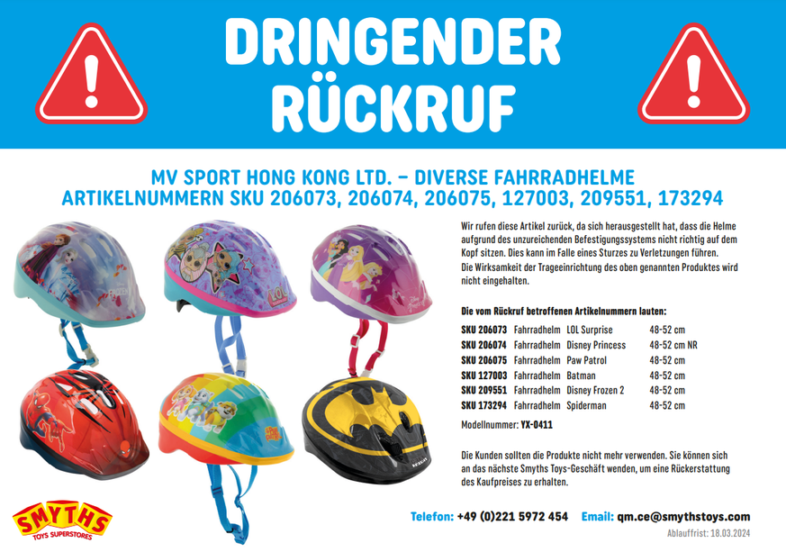 Produktrückruf