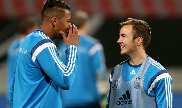 Ob Jerome Boateng und Mario Götze im Training schon über die Höhe des Sieges diskutieren?