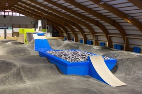 Das Herzstück: Der Pumptrack und die Jumpline.