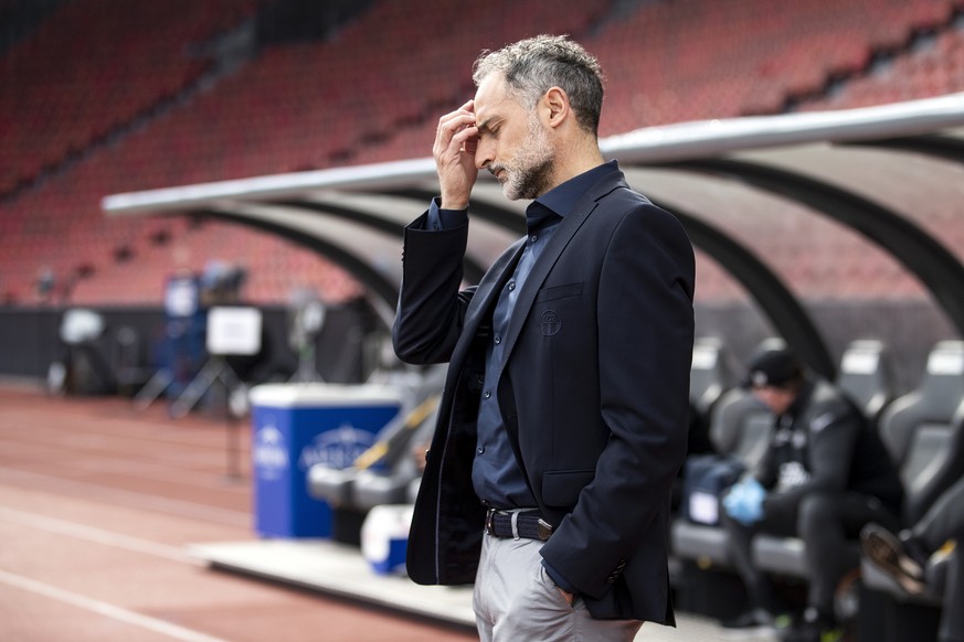 Zuerichs Cheftrainer Massimo Rizzo im Fussball Meisterschaftsspiel der Super League zwischen dem FC Zuerich und Servette FC im Letzigrund, am Sonntag, 11. April 2021, in Zuerich. (KEYSTONE/Alexandra W ...