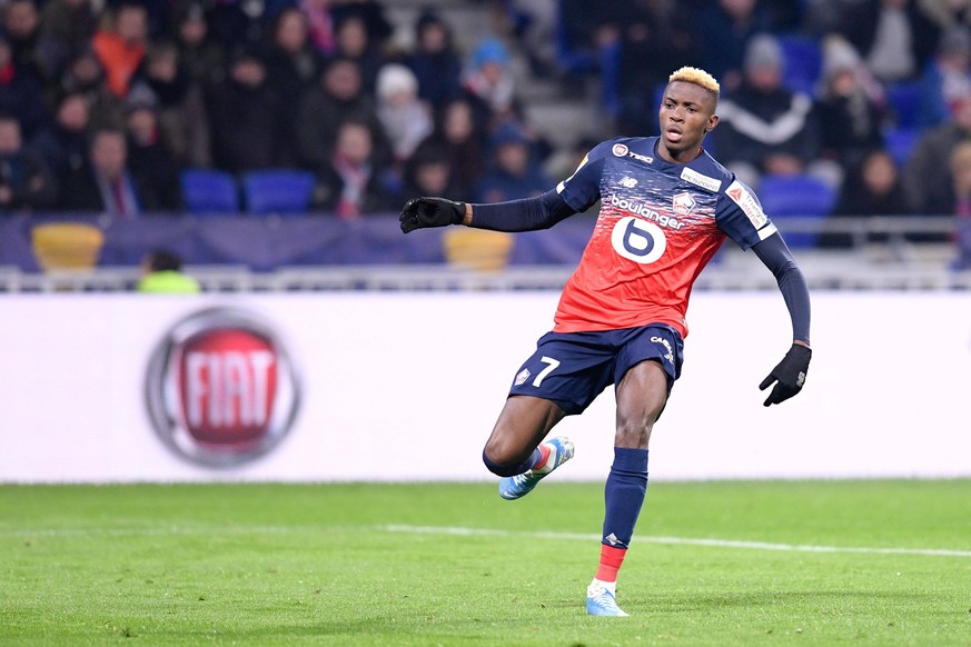 07 VICTOR OSIMHEN LIL FOOTBALL : Lyon vs Lille - Coupe de la Ligue BKT - 21/01/2020 FEP/Panoramic PUBLICATIONxNOTxINxFRAxITAxBEL