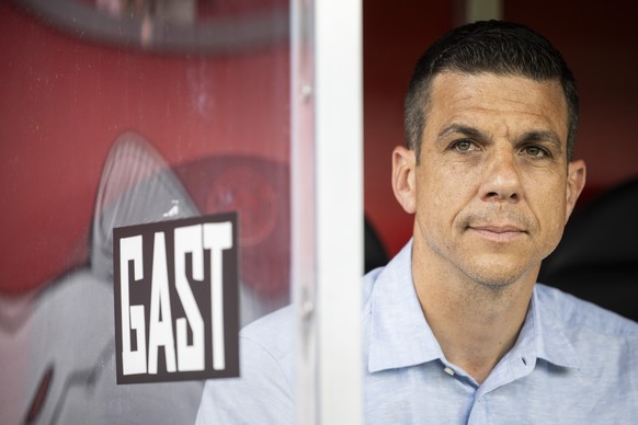 GCs Trainer Bruno Berner im Fussball Meisterschaftsspiel der Super League zwischen dem FC Winterthur und dem Grasshopper Club Zuerich im Stadion Schuetzenwiese, am Samstag, 12. August 2023 in Winterth ...