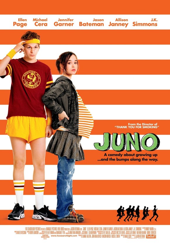 Bildnummer: 55091239 Datum: 05.12.2007 Copyright: imago/EntertainmentPictures
2007 - Juno - Movie Set PICTURED: Poster Art. ELLEN PAGE as Juno MacGuff and MICHAEL CERA as Paulie Bleeker. RELEASE DATE ...
