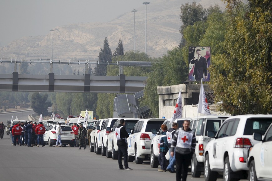 Hilfe für die Menschen in Madaya naht - der IKRK-Konvoi&nbsp;