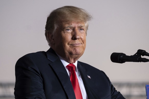 FILE - Former President Donald Trump speaks during a rally in Perry, Ga., on Sept. 25, 2021. As Trump&#039;s lawyers try to block the White House from releasing records to the congressional committee  ...