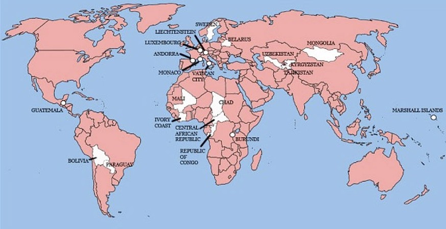 Weltweit gibt es rund 200 Länder. Nur 22 davon wurden noch nie von England attackiert.
