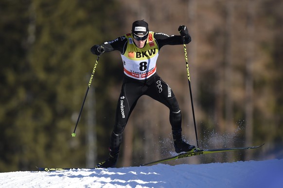 Dario Cologna: mühelos in den Finalläufen.