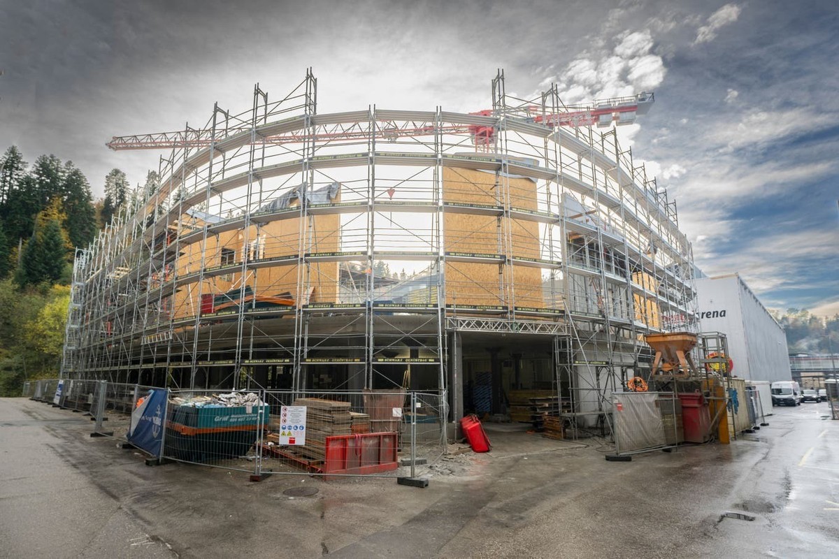 Le chantier du nouveau complexe des Langnau Tigers.