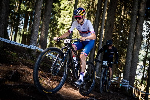 Thomas Pidcock of Britain during the training at the UCI Mountain Bike World Championships in Les Gets, France, August 27, 2022. CTKxPhoto/JaroslavxSvoboda CTKPhotoF202208270586701 PUBLICATIONxNOTxINx ...