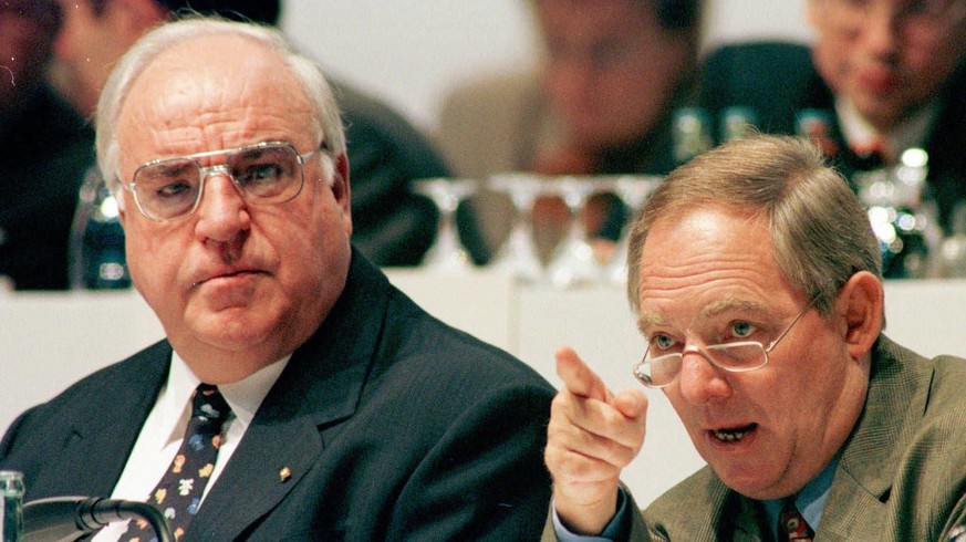 Helmut Kohl (links) und Wolfgang Schäuble im Jahr 1997.