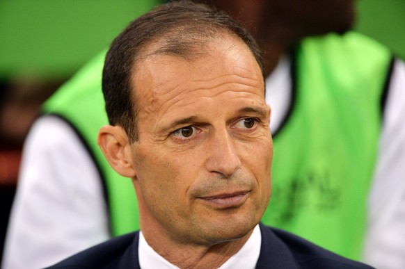 epa06008543 Juventus coach Massimiliano Allegri pictured before the UEFA Champions League final between Juventus FC and Real Madrid at the National Stadium of Wales in Cardiff, Britain, 03 June 2017.  ...