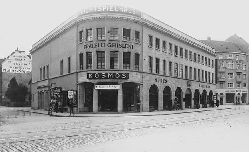 Nicht gross verändert hat sich das Kino an der&nbsp;Badenerstrasse 109, wie das Bild von 1923 zeigt.