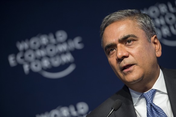 Anshu Jain, Co-Chief Executive Officer, Deutsche Bank, speaks during a panel session the first day of the 45th Annual Meeting of the World Economic Forum, WEF, in Davos, Switzerland, Wednesday, Januar ...