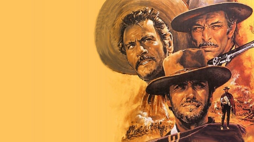 Plakat des legendären Westerns: «The Good, the Bad, and the Ugly» von Sergio Leone.