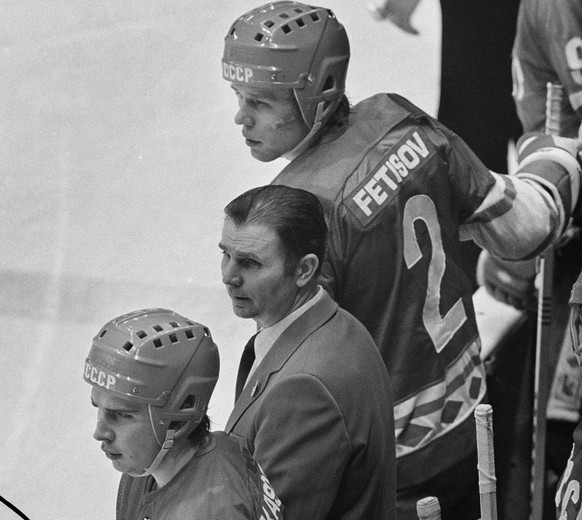 Wiktor Tichonow war bereits 1980 an den Olympischen Spielen in Lake Placid Coach der Sowjetunion. &nbsp;&nbsp;