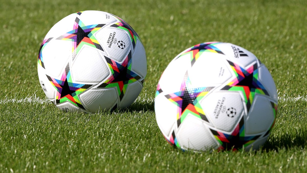 Celtic Training - Lennoxtown Training Ground - Monday September 5th Close up of the official Champions League footballs during a training session at the Lennoxtown Training Ground, Glasgow. Picture da ...