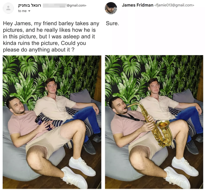 James Fridman Photoshop Trollerei