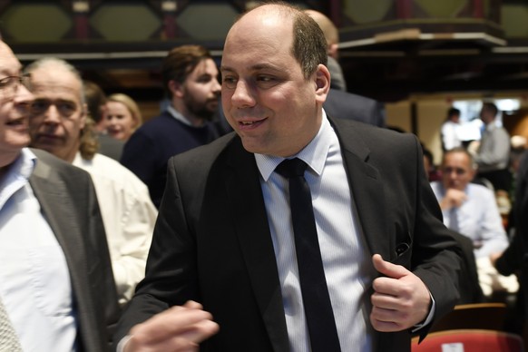 Nationalrat Mauro Tuena an der Albisguetli-Tagung in Zuerich am Freitag, 17. Januar 2020. (KEYSTONE/Walter Bieri)