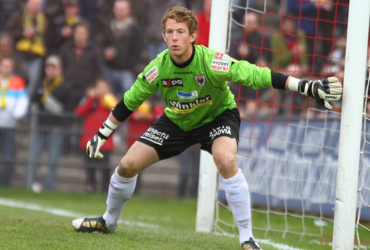 Bildnummer: 05720249 Datum: 03.04.2010 Copyright: imago/Geisser
Super League FC Aarau - BSC Youn Boys Bern. Sascha Studer, Torh