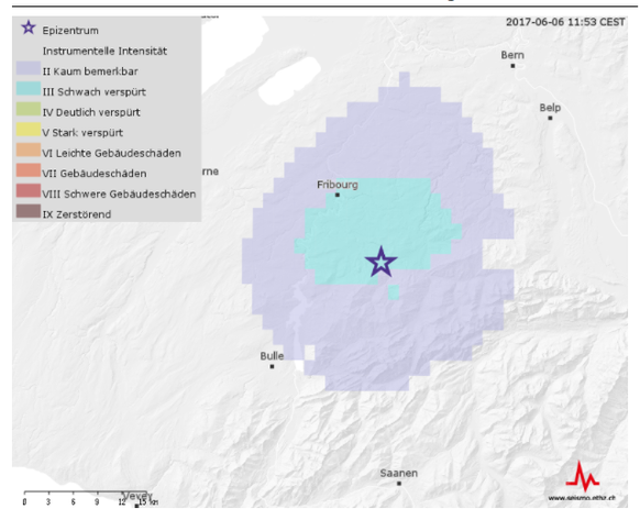 Quelle: Schweizerischer Erdbebendienst (SED)