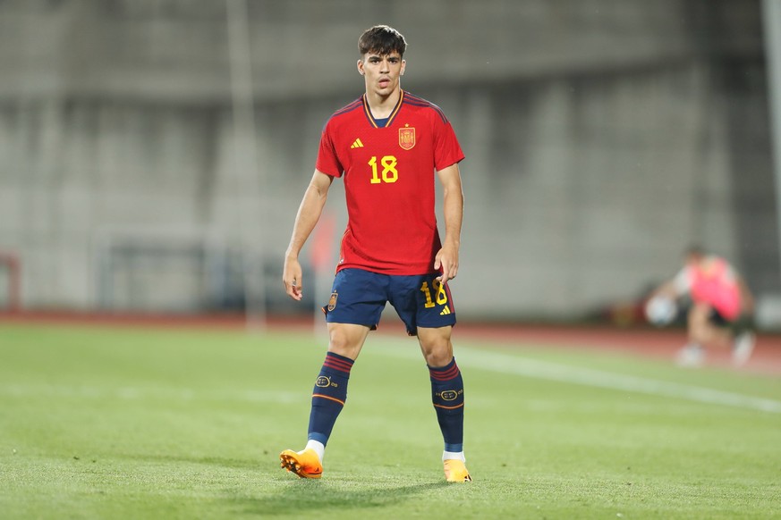 Gabri Veiga ESP, JUNE 13, 2023 - Football / Soccer : Under-21 International Friendly, Länderspiel, Nationalmannschaft match between U21, U 21 Spain 1-1 U21 Mexico at the Ciudad del Futbol de Las Rozas ...