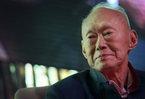 Ein Archivbild von Lee Kuan Yew.
