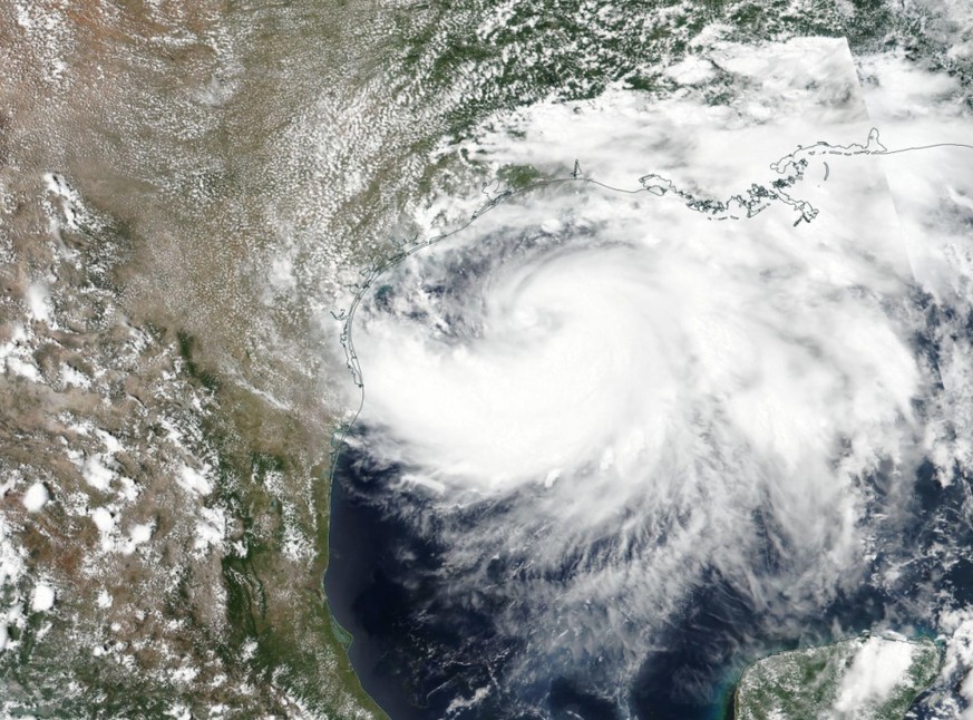 Hurrikan &quot;Hanna&quot; bewegt sich durch den Golf von Mexiko.