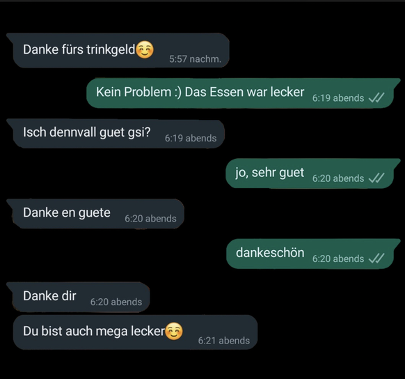 Nina* hat mit watson den Screenshot der Unterhaltung geteilt.