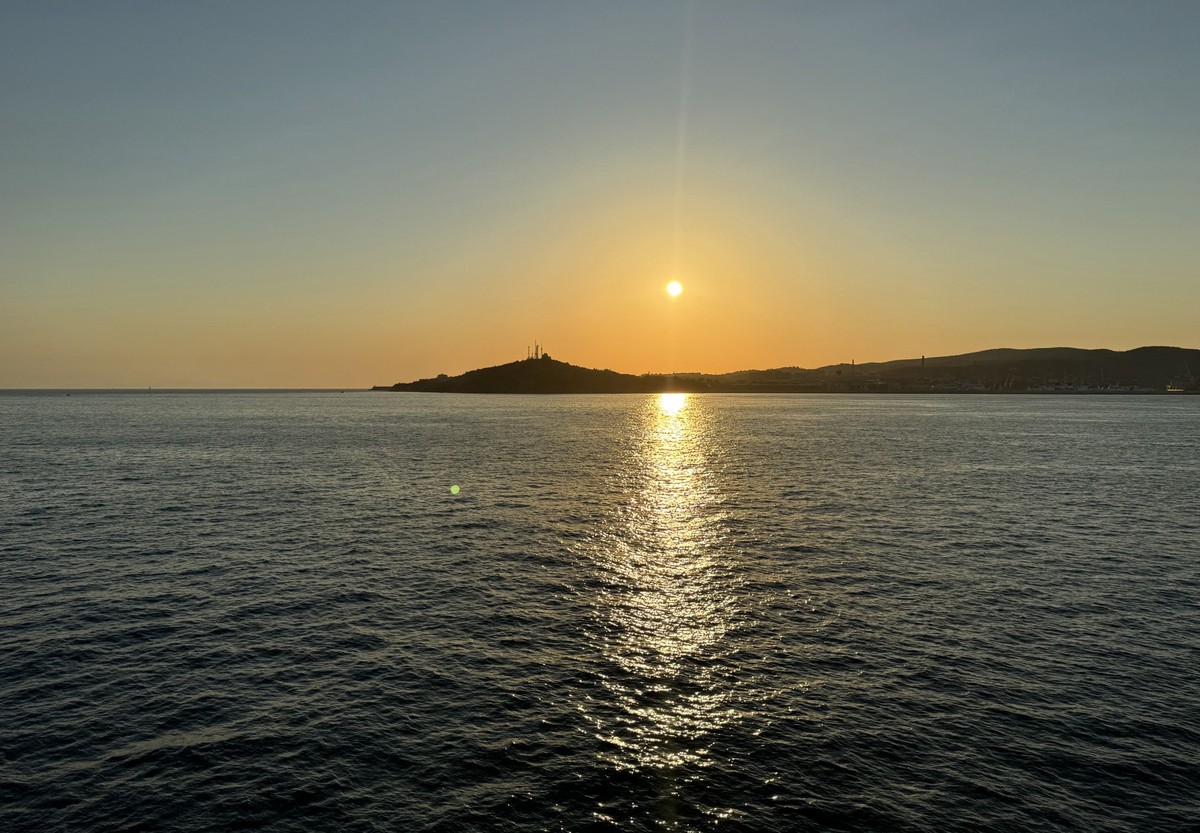 Ferienstimmung auf der Fähre nach Elba.