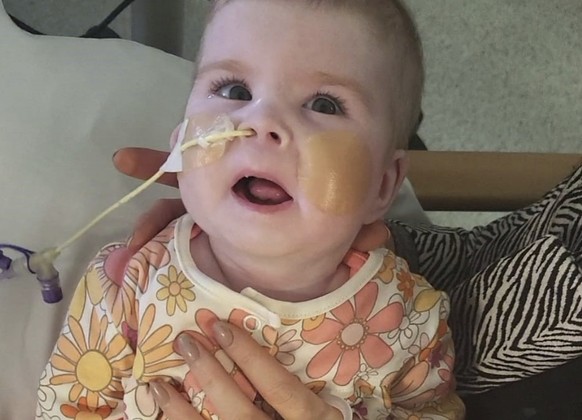 This undated family tribute photo provided on Thursday, November 2, 2023 shows six-month-old Indi Gregory.  The Italian government on Monday granted Italian citizenship to an eight-month-old terminally ill Bri...