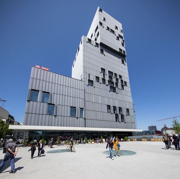 Das Meret Oppenheim Hochhaus der Architekten Herzog und de Meuron in Basel am Freitag, 7. Juni 2019. (KEYSTONE/Patrick Straub)