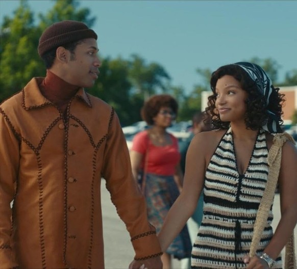 Halle Bailey and Kelvin Harrison Jr. in Golden