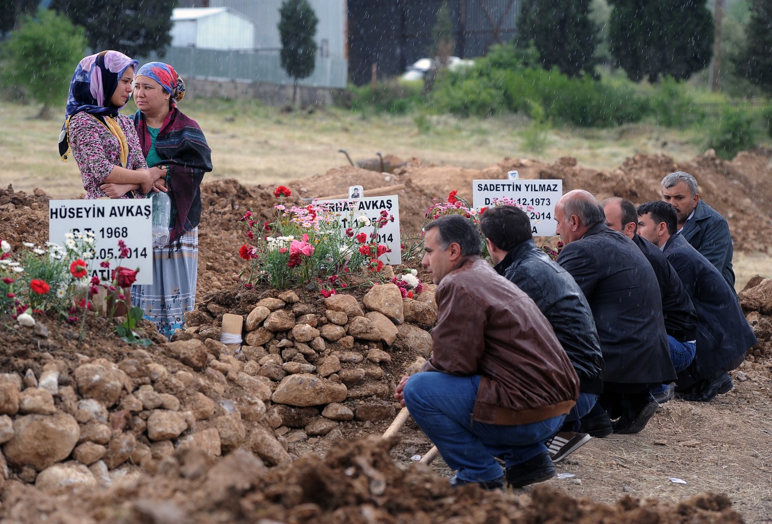 Trauer um die Opfer des Grubenunglücks in Soma.