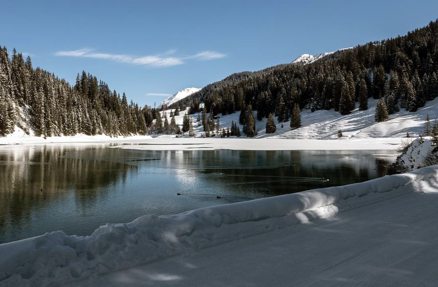 Langlauf Schweiz Rauszeit Isel-Loipe Arosa