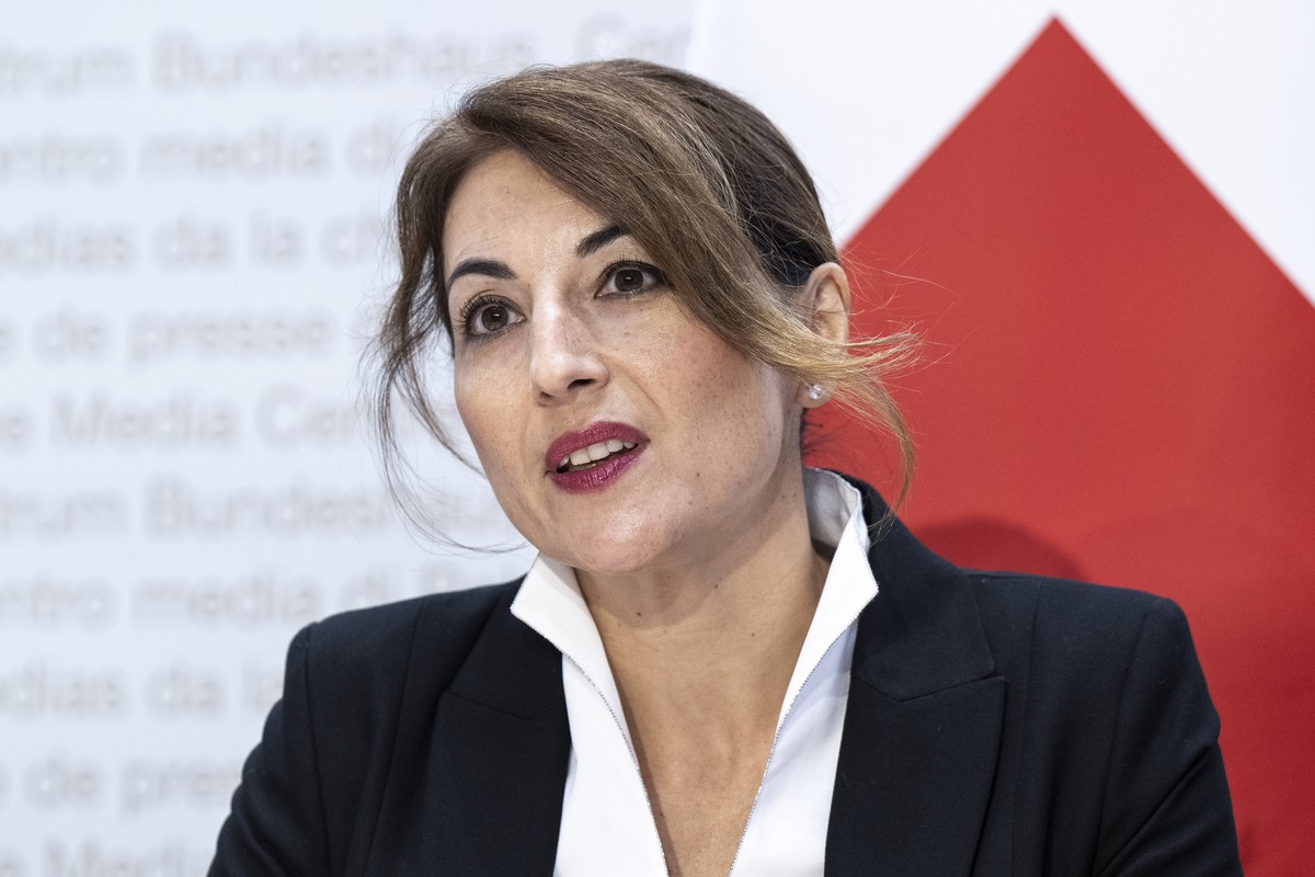 Eva Wildi-Cortes designierte Fedpol Direktorin stellt sich den Medien vor, am Mittwoch, 20. November 2024, in Bern. Wildi-Cortes war bisherige Stellvertreterin von Nicoletta della Valle und arbeitet s ...