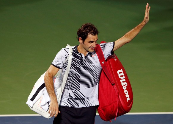 Tennis - Dubai Open - Men&#039;s Singles - Roger Federer of Switzerland v Evgeny Donskoy of Russia - Dubai, UAE - 01/03/2017 - Roger Federer leaves. REUTERS/Ahmed Jadallah