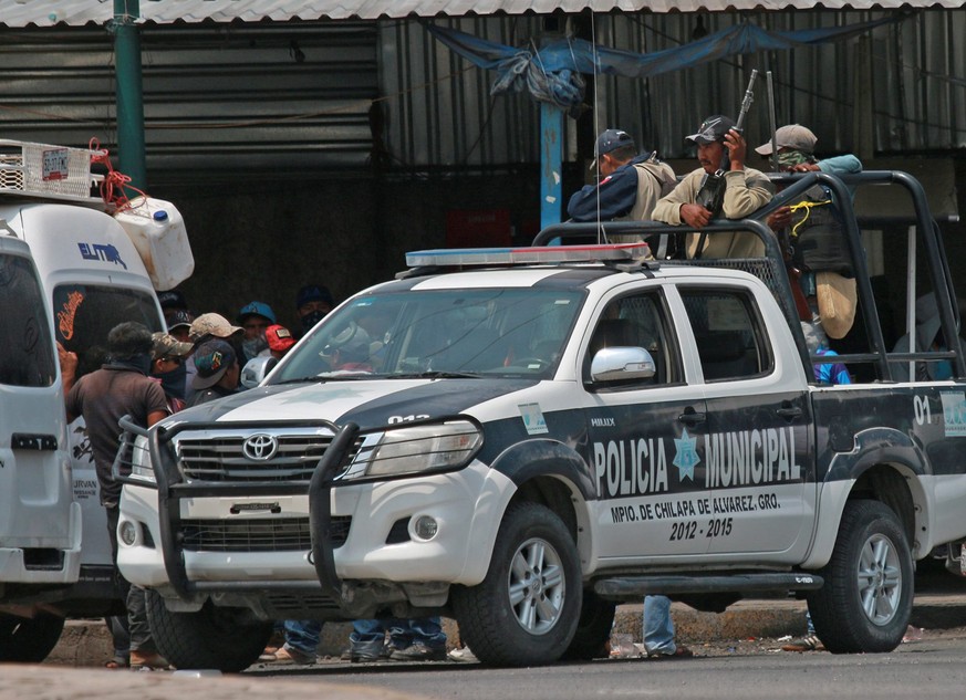 Polizeistreife in Chilapa in der Provinz Guerrero.